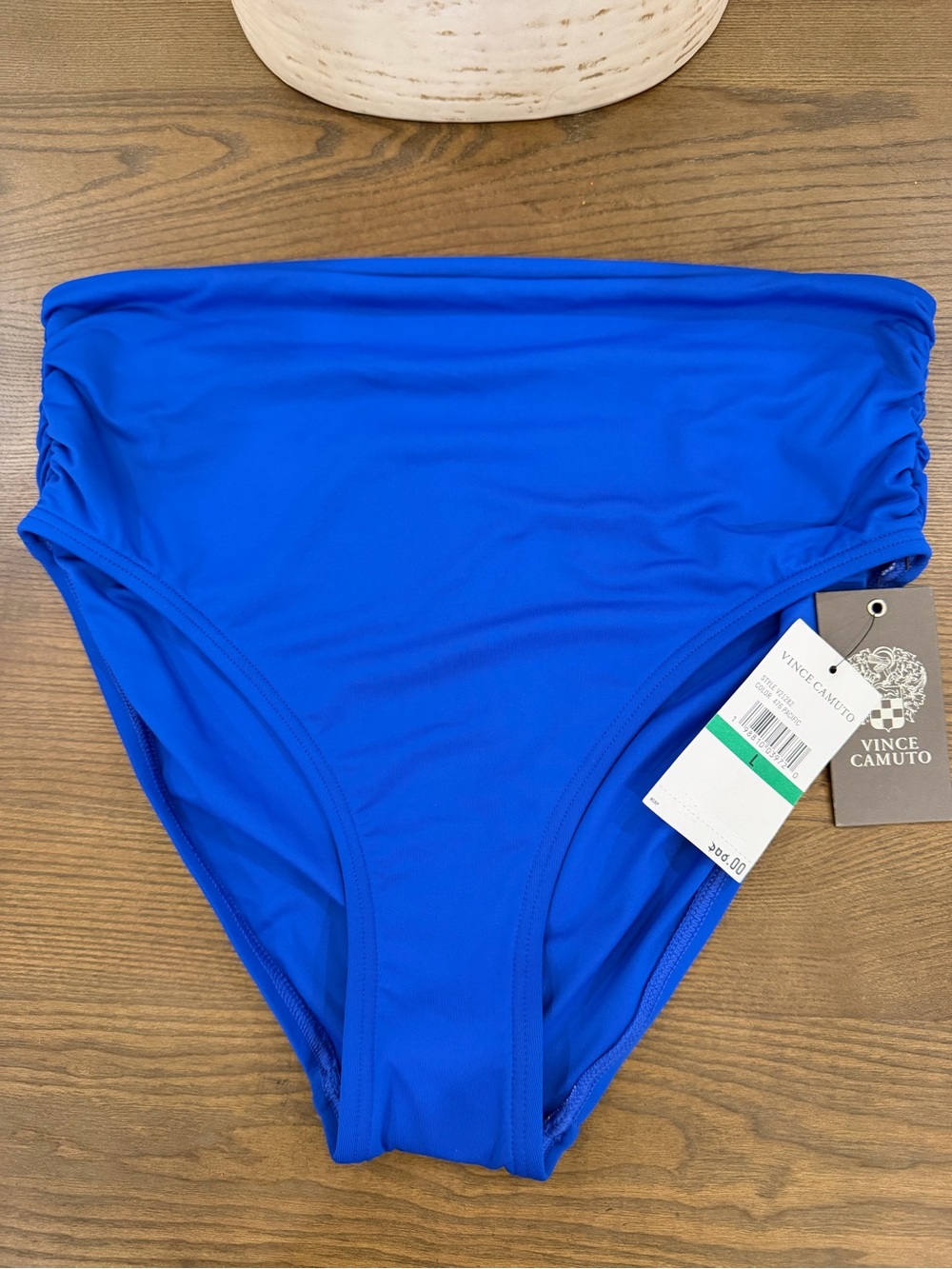 Vince Camuto Royal Blue High-Rise Bikini Bottom